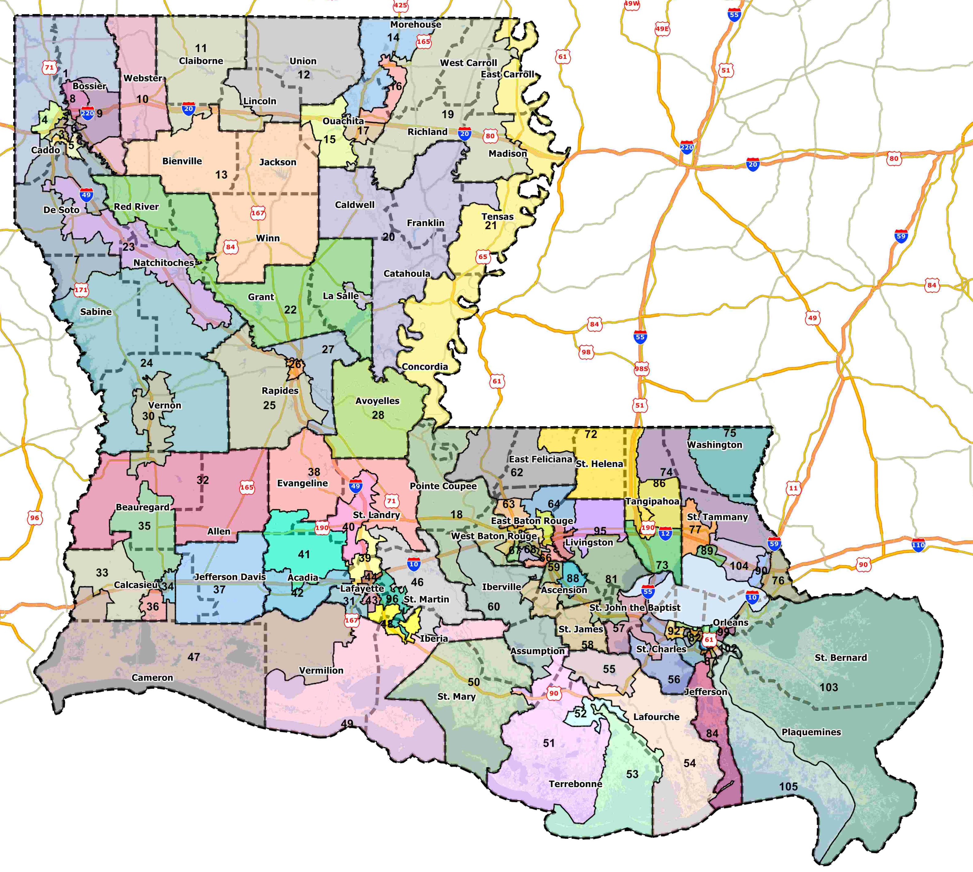 Fantasy redistricting – Part IV (Louisiana House) | JMC Enterprises of Louisiana/JMC Analytics ...