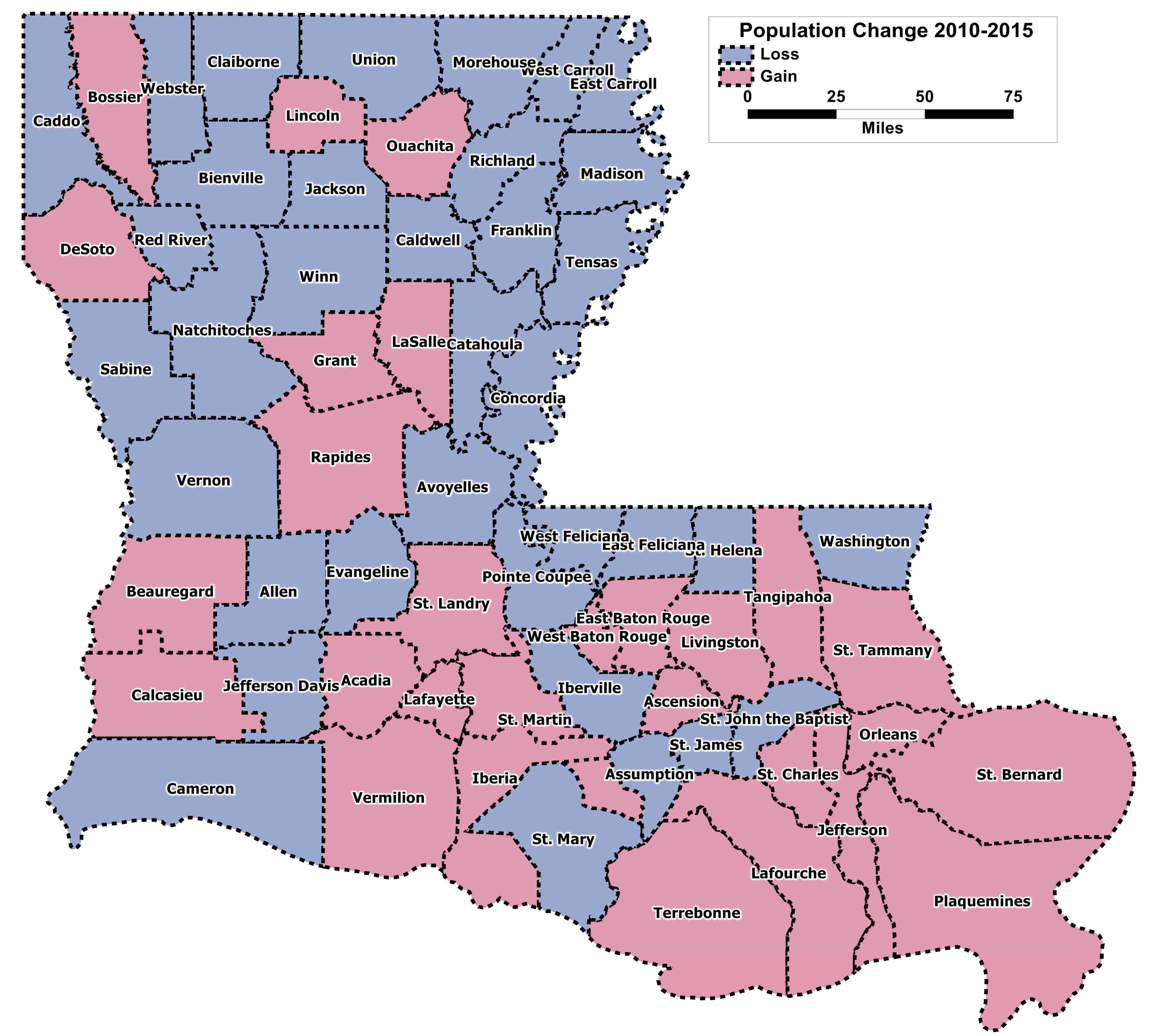 2015 Louisiana Census Estimates By Parish | JMC Enterprises of Louisiana/JMC Analytics and Polling