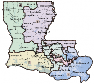 Louisiana Congressional District Maps | JMC Enterprises of Louisiana ...