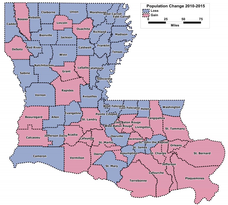 2015 Louisiana Census Estimates By Parish Jmc Enterprises Of Louisianajmc Analytics And Polling 0028